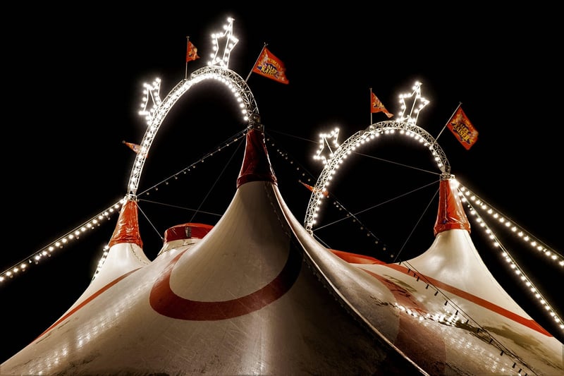 Striped Carnival Tent
